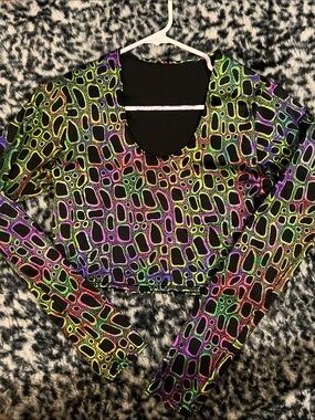 Coquetry Clothing Poisonous Long Sleeve Crop Top